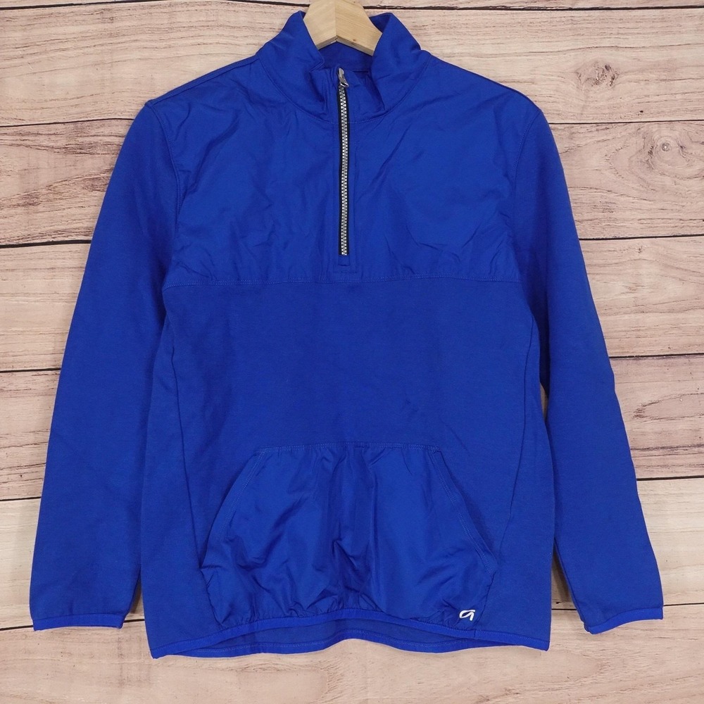 GapFit Top Kids? Womens? XL Blue 1/4 Zip Mock Neck Pullover Athletic